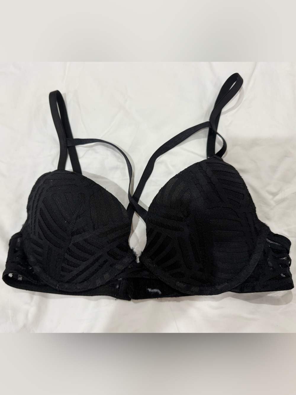 C&C California Black Patterned Underwire Bra